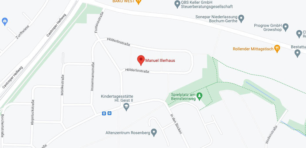Maler Illerhaus in Bochum - Maps